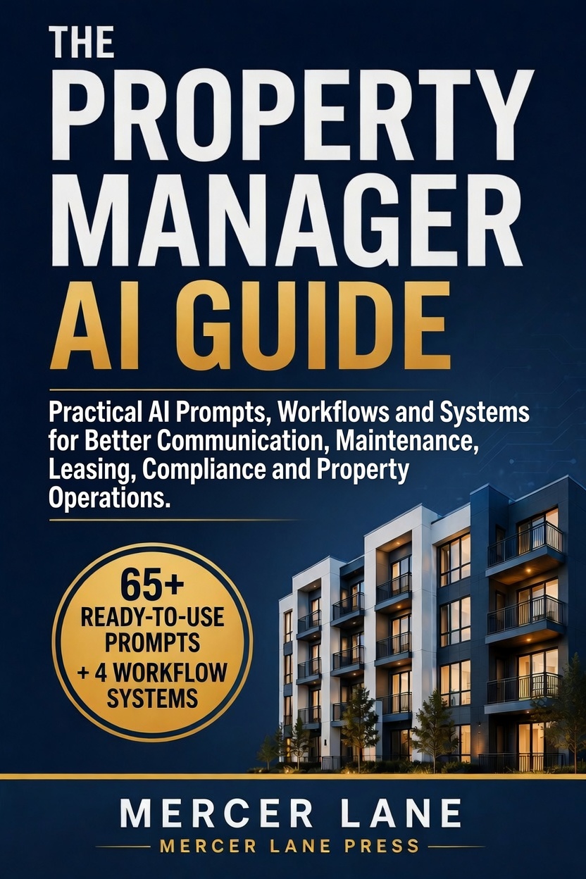Cover of The Property Manager AI Guide by Mercer Lane